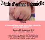 Garde d'enfant à domicile 